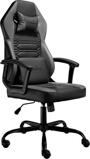 Ergonomic Gaming Chair, High Back Pc Computer Desk Office Chair, Video Game Chairs with Lumbar Support, Height Adjustable Comfy Rocking Massage Gaming Chair for Adults Women Men