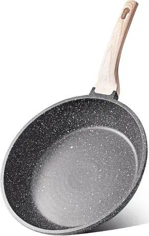 CAROTE Nonstick Frying Pan Skillet,Non Stick Granite Fry Pan Egg Pan Omelet Pans, Stone Cookware Chef's Pan, PFOA Free,Induction Compatible(Classic Granite, 8-Inch)