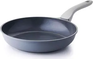 Nonstick Ceramic Frying Pan, 8/10/12 Inch Non Toxic Nonstick Pan Skillet, Healthy Egg Pan Nonstick Omelet Pan Chef's Pan, PTFE PFOA & PFAS Free, Induction Compatible (8-Inch, Gray)