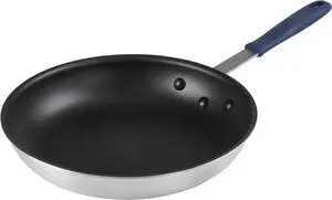 Winco Commercial-Grade Aluminum Fry Pan with Stay Cool Handle, Induction Compatible, Non-Stick Finish, 12"