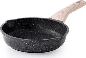 Nonstick Frying Pan Skillet, 8 Inch Small Cooking Pan, Egg Pan Omelet Pan, Healthy Non Toxic Chef's Pan, Induction Compatible Cookware, PFOA Free