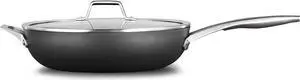 Calphalon Premier Space-Saving Nonstick Cookware Set, 13-inch, Stackable, Hard-Anodized Aluminum