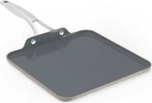 Calphalon® Premier Ceramic Nonstick 11" Square Griddle, Mushroom Grey