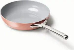 Caraway Nonstick Ceramic Frying Pan (2.7 qt, 10.5") - Non Toxic, PTFE & PFOA Free - Oven Safe & Compatible with All Stovetops (Gas, Electric & Induction) - Perracotta