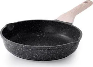 Nonstick Frying Pan Skillet, 9.5 Inch Granite Cooking Pan, Egg Pan Omelet Pan, Healthy Stone Cookware Chef's Pan, PFOA Free, Induction Compatible