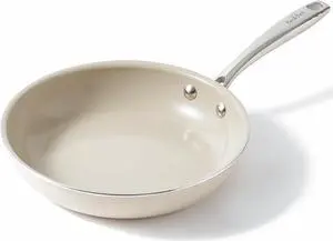 Redchef Nonstick Frying Pan Skillet, Ceramic Non-Stick Saute Pans, 9.5 inch Cooking Fry Pan with Stay Cool Handle, All Stovetops (Gas, Electric & Induction), Dishwasher/Oven Safe, PFAS-Free, Non Toxic