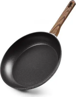 Innwewell 11 inch Nonstick Frying Pan, Non Stick Frying Pan Large Skillet Pan Omelette chef's Pan, Induction Compatible, No Toxic & PFOA Free, Black