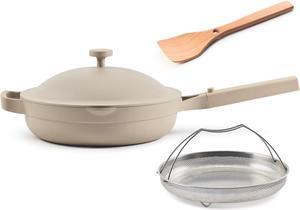 Our Place Always Pan 2.0-10.5-Inch Nonstick, Toxin-Free Ceramic Cookware | Versatile Frying Pan, Skillet, Saute Pan | Stainless Steel Handle | Oven Safe | Lightweight Aluminum Body | Steam