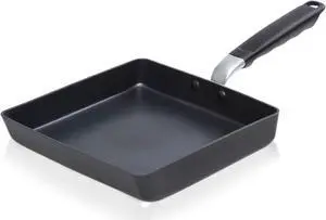 TECHEF - Tamagoyaki Japanese Omelette Pan/Egg Pan Skillet, PFOA-Free, Dishwasher Safe, Induction-Ready, Made in Korea (Black/Large)