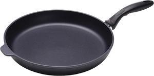 Swiss Diamond 12.5 Inch Frying Pan Nonstick Diamond Frying Pan Aluminum Coated Skillet, Dishwasher Safe and Oven Safe, Grey
