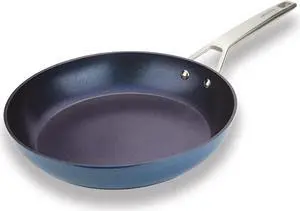 MsMk Large Frying Pan, 12-Inch PFOA Free Nonstick Meat Omelet Skillet, Stay-Cool Handle, Titanium and Diamond Non Stick Coating From USA, Smooth Stainless Steel Base Induction Compatible