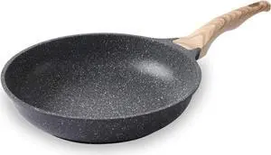 11 Inch Nonstick Skillet Frying Pan Egg Pan Omelet Pan, Nonstick Cookware Granite Coating, 100% PFOA free Cookware Pan, Healthy Nonstick Stone Frying Chef's Pan Skillet