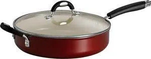 Tramontina Covered Deep Skillet 11-Inch, Metallic Copper, 80110/045DS Tramontina Covered Deep Skillet 11-Inch, Metallic Copper, 80110/045DS