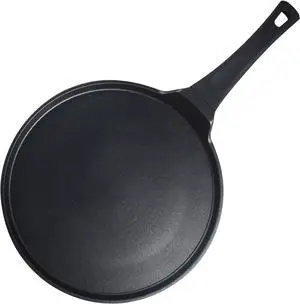 S·KITCHN Crepe Pan Nonstick Dosa Pan, Tawa Pan for Roti Indian, Non-Stick Pancake Griddle Compatible with Induction Cooktop, Comal for Tortillas, Griddle for Stove Top - 12.5 IN