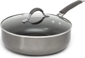 Cooking Light Nonstick Ceramic Deep Cooker, Dishwasher Safe, Scratch Resistant, Easy Food Release Interior, Cool Touch Handle and Even Heating Base, 4-Quart Jumbo Cooker, Gray Cooking Light Nonstick Ceramic Deep Cooker, Dishwasher Safe, Scratch Resistant, Easy Food Release Interior, Cool Touch Handle and Even Heating Base, 4-Quart Jumbo Cooker, Gray