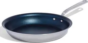 Made In Cookware - 12" Non Stick Frying Pan (Harbour Blue) - 5 Ply Stainless Clad Nonstick - Professional Cookware - Crafted in USA - Induction Compatible