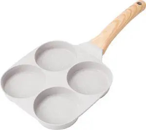 WonLynn Granite Egg Pan, 4-Cup Nonstick Omelet Pan,Lightweight and Easy to Clean Frying Pan for Breakdast and Pancake,Suitable for Gas Stove and Induction Cookers