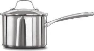 Calphalon Classic Stainless Steel 3.5-Quart Sauce Pan with Cover
