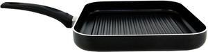 IMUSA USA IMU-30026 Square Griddle with Ridges 10.5-Inch, Black