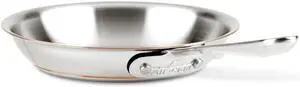 All-Clad Copper Core 5-Ply Stainless Steel Fry Pan 8 Inch Induction Oven Broiler Safe 600F Pots and Pans, Cookware Silver