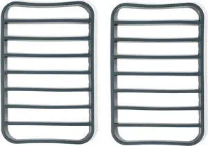 The Silicone Kitchen Silicone Roasting Rack Pan, Dishwasher Safe, BPA Free, Non-Toxic, 7 in by 10.75 in, Navy, 2 Pack