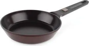 Neoflam MyPan 9.5'' Ceramic Nonstick Frying Pan with Detachable Handle, Frying Pan for Fish, Skillet, Saute, Grill, Stir-Fry, Cake, PFOA-Free, Oven Safe, Dishwasher Safe, Red Ruby