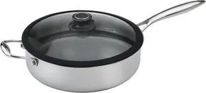 Frieling Black Cube Quick Release Cookware Sauté Pan With Lid - 11-Inch/4.5 Quart - Nonstick Frying Pan - Induction Cookware - Deep Frying Pan with Lid - Skillet with Lid - Induction Pan - Kitchen Pan