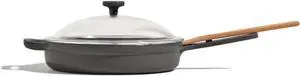 Our Place Cast Iron Always Pan | Premium Enameled, Toxin-Free Surface | 10-inch 8-in-1 Multifunctional Cookware System | Lid, Handle Covers | Heavy Duty Skillet | Oven & High Heat Safe | Char