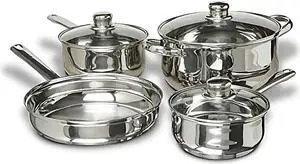 Concord Cookware 7-Piece Stainless Steel Cookware Set, includes Pots and Pans