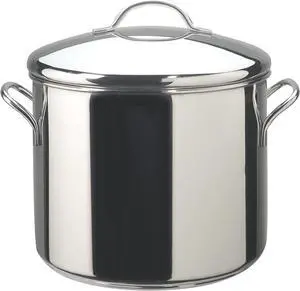 Farberware 50008 Classic Stainless Steel Stock Pot/Stockpot with Lid - 12 Quart, Silver