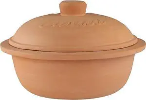 Eurita Clay Roaster, Non-Stick Dutch Oven, Versatile Cooking Vessel With Free Recipe Guide, 4 Quarts
