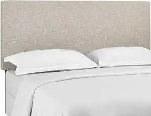 Modway Claire Linen Fabric Upholstered King and California King Headboard in Beige