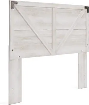 Signature Design by Ashley Shawburn Modern Farmhouse Headboard, Queen, Whitewash