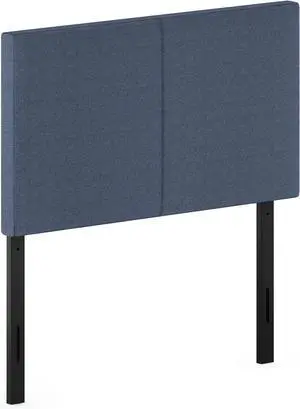 Furinno Roanne Upholstered Headboard, Twin, Denim