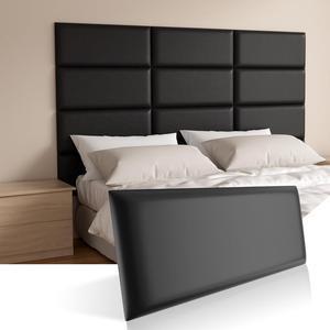 Headboards Wall Panel for Full, Queen and King, Self-Adhesive 3D Wall Panels, Upholstered Wall Panel for Bedroom/Living Room (12 Pieces 9.84 in x 23.6 in)