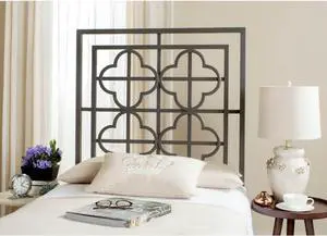 SAFAVIEH Home Collection Lucina Gunmetal Headboard, Queen