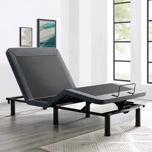 SunsGrove Twin XL Adjustable Bed Frame with Wireless Remote, Electric Bed, Zero Gravity Bed, Head and Foot Incline, Adjustable Leg Heights Bed Base, Memory Pre-Sets, Anti-Snore