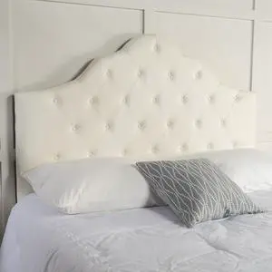 Christopher Knight Home Marlen Headboard - Fully Upholstered, Queen / Full, Ivory