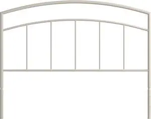 Hillsdale Furniture Julien Full/Queen Metal Headboard, Textured White