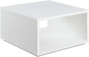Convenience Concepts Northfield Admiral Square Coffee Table, White