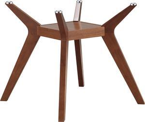 Coaster Furniture Paxton Mid Century Modern Wood Table Base Only Glass Top Sold Separately Nutmeg Brown 122180