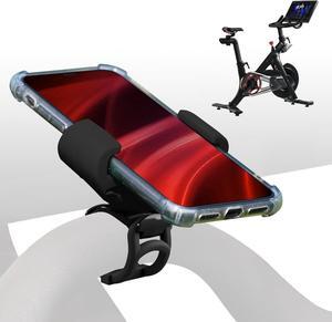 Upgraded Silicone Phone Holder Compatible with Peloton Bike Accessories - Cell Phone Mount for Stationary Exercise Bike