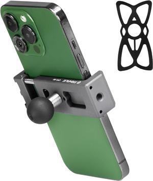 FANAUE Aluminum Phone Holder with 20mm Ball with 360° Rotation Smartphones with a Width of 5.5" to 8", for All Industry Standard 20mm Ball Joints, adapters, and mounts