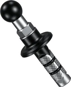 BRCOVAN Metal Motorcycle Fork Stem Mount Base with 17mm TPU Ball for Stems 12mm to 25.4mm in Diameter, Compatible Motorcycle Bike Phone Mount Holder with 17mm Ball Socket