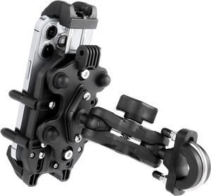 X-Energy Anti Vibration Shake Motorcycle Phone Mount Holder Handlebar with Vibration Dampener Anti Shake for Motorcycle Bike Bicycle ATV Harley Davidson Fit 4.7''-7.2'' Cell Phone