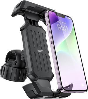VUP Motorcycle Phone Mount [2023 Newest][Anti Vibration],360 Adjustable Bike Phone Handlebar Holder,Dirt Bike Motorcycle Accessories - ATV Scooter Clamp for iPhone Samsung Galaxy 4.7-7 Cell Phone