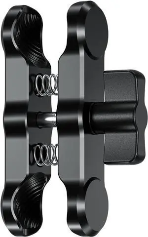 BRCOVAN Aluminum Alloy Double Socket Arm Medium Arm Compatible with RAM Mounts B Size 1" Ball Components, Fit for Bike Motorcycle Phone Mount Holder with 1'' Ball Adapter