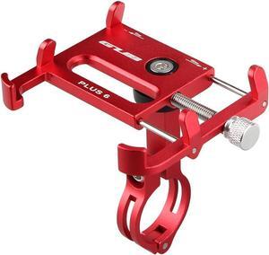 GUB 3.5-6.2" Plus 6 Aluminum Bicycle Phone Holder Motorcycle Support GPS for Bike Handlebar Accessories (Red)