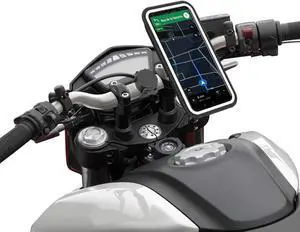 Magnetic Motorcycle Phone Holder | Antivibration Motorcycle Phone Holder | Waterproof Motorcycle Handlebar Phone Mount, 360° Orientation