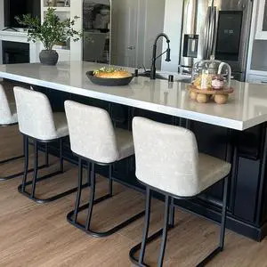 PHI VILLA Bar Stools Set of 3 - Counter Stools for Kitchen Island, Counter Height Bar stools